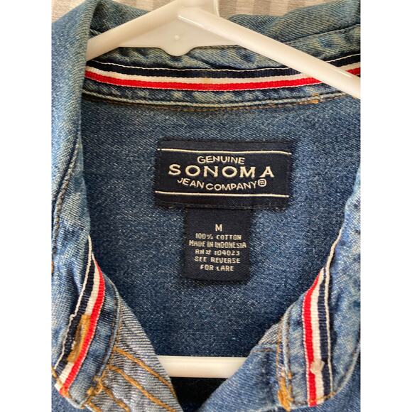 Sonoma Jean Company Denim Vest - Women's Size Medium - Picture 2 of 5